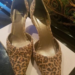 Stuart Weitzman Leopard pony hair pumps, size 9.5